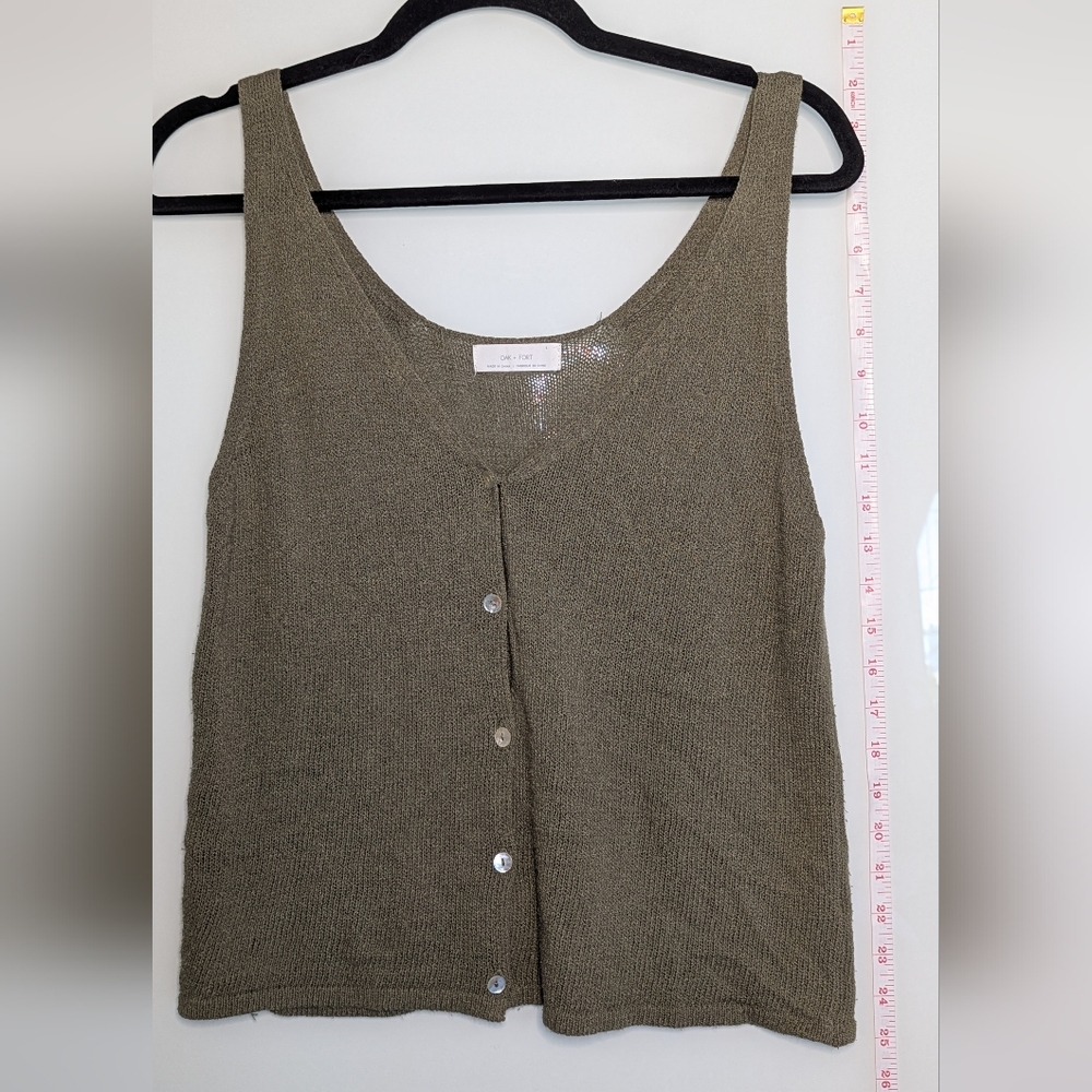 Olive Green Knit Tank Top